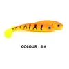 5pcslot 7cm 21g Soft Lures Silikonbete 3D -ögon med paddel t svans för fiske havsfiske pva swimbait wobblers artificiell tac6308746