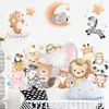 Animaux de bande dessinée Party Sticker mural pour chambre d'enfants Décor de jardin d'enfants Stickers amovibles Décoration de la maison Art Peintures murales Fonds d'écran DIY 210929