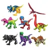 Dinosaurussen van Blok Puzzel Bakstenen Dinosaurussen Cijfers Bouwstenen Baby Onderwijs Speelgoed voor Kinderen Gift Kinderen Speelgoed