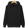 Winter Plus Men Hoodie Velvet Thick Pure Cotton Solid Color Warm And Soft Ladies Zipper Coat Casual Sweatshirt 211229