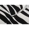 Foridol Zebra Imprimer Bodycon Midi Robe Femmes Sexy Dos Nu Night Club Party Shealth Robe V Cou Robe Blanc Noir Robe 210415