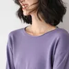 Winter sweater Autumn Sweater Women's Thin O Neck Curling Base Korean Loose Pullovers Full for women 210420