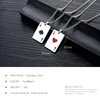 Pendant Necklaces Cyue Couples 316L Stainless Seel Black/Red Spades Lucky Poker Charm Necklace Chain For Women Men Punk Jewelry