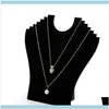 Stå upp banner smycken förpackning halsband kedja display stativ kartong svart veet eleganta vikbara smycken skärmar för butikshylla bout