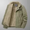 Winter Herrenjacken Kaschmir Casual Baumwolle Fleece Bomberjacke Hochwertige Mode Warme Mäntel Marke Plus Samt Kleidung 210923