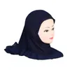 2021 Muslim Kids Girls Hijab Amira Islamic Scarf One Piece Turban Hat Undercarf Instant Ready to Wear Head Wrap Sjal Ramadan Arab