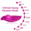 Görünmez Kablosuz Uzaktan Kumanda Külot Yapay Penis Vibratör Giyilebilir Klitoral Stimülatörü Külot Kadınlar Için Yumurta Oyuncak Giyim Çift Q0602