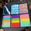 NIEUWE!!! 18 stijlen Tie Dye Rainbow Fidget Spiraal Notitieboekje A5 Push Bubble Cover Notebooks School Briefpapier Kids Meisjes Jongens Kerstcadeau Speelgoed DHL Snel