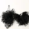 DIY Naaien Crafting -1000 stks zwarte hang tag string met zwarte peervormige veiligheidsspeld 10 5cm goed voor opknoping kledingstuk tags238C