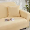 Cubiertas de silla Sillera Protección Sofá Cubierta de sofá para la sala de estar Un solo amante 3 4 plazas de color sólido de color sólido de 4 plazas Sofá de Spandex