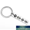 Personalized Music Spotify Scan Code Keychain For Women Men Stainless Steel Keyring Custom Laser Engrave Spotify Code Jewelry Factory price expert design Quality