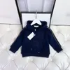 Roupas conjuntos de roupas designer marinho garoto bebê com capuz+calça bordado tigre neri mais caxemira infantil de cashmere fértil garotas de algodão camisetas de algodão 100-150