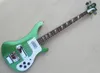 Verde 4 Strings 4003 Ricken Electric Bass Guitar com Pickguard branco, Rosewood Fretboard, pode ser personalizado