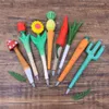 Plant Qingmufan Seri Wood Carving Pen Small Frh Stationery Creative Cultural and Gifts
