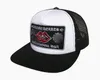 Wave Cap Brev Broderi Böj Mode Kepsar Man Hip Hop Resevisir Mesh Man Kvinna Cross Punk Baseball Hattar Senaste färgerna