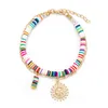 Perles Heishi en argile polymère en couches mauvais œil perle bracelets porte-bonheur Bracelet de Style plage d'été