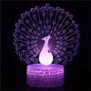 Najnowszy 3D LED Zwierząt Elephant Night Light Creative Dining Stół Lampa Nocna Romantyczny Latarnia Dzieci Home Decoration Prezent