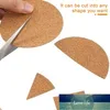 50pcs Self Sticker Cork Coasters Cork Mats Backing Sheets For DIY Desktop Decoration Kitchen Table Pad