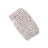 Volles mit Strasssteinen eingelegtes Armband Mutilayers Hoch dehnbares funkelndes Armband Persönlichkeit Modeschmuck Geschenk für Frauen D88 Q0719