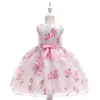 2021 estate neonate vestito fiore bambino bambini vestiti battesimo abbigliamento bambini principessa compleanno abiti da ballo per ragazza 3M 10 Q0716