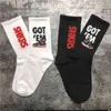 2Pairs Blood Clot Color Got Me Em Crew Cotton Socks Top Ins 2021 New Street Fashion for Gym Shoes Hiker Sneakers Eur Size 35-43