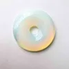 Whole 1pcs Oplite Pendant,50mm Donut Gem Stone Loose Bead Pendant For Jewelry