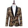 Mens glänsande röd sequin en knapp blazer jacka nattklubb parti bröllop kostym blazer män middag party scen sångare blazer hombre 210522