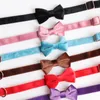 Einfarbige Samt-Katzenhalsbänder, modisch, einfache Schleife, verstellbare Persönlichkeit, Haustierbedarf für Welpen, Teddy, Corgi
