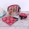 Borsa cosmetica da donna Soft Snowflake Make Up Storage Pads Pacchetto da toilette Travel Makeup Organizer Pouch Beauty Case 2021 Borse Custodie