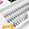 False Eyelashes Individual 3D C Curl 007 Single Cluster Premade Volume Fans Segmented Natural Lashes Mink Hair1479093