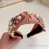 Girls Pearls Hair Sticks Birls Tie Wide Princess Hairbands مصمم نساء وصول