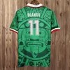1994 Mexique Équipe nationale Mens Retro Soccer Jerseys H. SANCHEZ 1999 BLANCO HERNANDEZ Accueil Chemises de football Uniformes à manches courtes