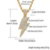 Flash Lightning Naszyjnik 18 -krotnie złota biżuteria Zestaw Diamentowy sześcien cyrkonia wisiorek