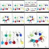 Charms Whole Salewholesale 12 mois Crystal Birthstone Floating Dangle Charm For Diy Sier Homard Fermoir Pendentif 120Pcs / Lot Sjfdv Enbqk