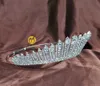 Awesome Miss Beauty Pageant Tiara Crown Clear Crystals Brides Headband Hair Accessory Wedding Bridal Prom Party Costumes 318g X0625