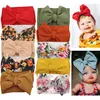 10Pcs/lot Big Bow Baby Headband For Girl Wide Ribbed Nylon Headband,born Headwrap Toddler Headband,Kids Baby Hair Accessories 211023