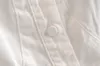 コットン弾性スクエアカラーロングシープレッグスリーブドレスフランスのエレガントな女性スリムフィットスイングAラインホワイトドレスvestido 210429