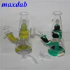 Стеклянная бонга с водяной трубкой Dab Rig Holkah Silicone Bongs масляный бабчик табак для курения аксессуары для курения