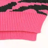 0-3YRS garçon fille automne hiver manches longues stripe chandail tricoté bébé garçons filles léopard print Pulls pour enfants vêtements 210521