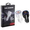 Caricabatterie per auto PD di ricarica rapida rapida USB C PD Porte Dual Porte 30W CARICATORI AUTO AUTO AUTO AUTO AUTORIO per iPhone 15 11 12 13 14 Pro Max Samsung LG con scatola di retite