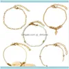 Link, bracelets joalherialink, cadeia estilo ￩tnico j￳ias criativas casca de seda de seda de tassel mai feminino entrega 2021 cjptl