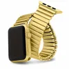 Bracelet de montre élastique pour Iwatch 38mm 40mm 44mm 42mm Femme Bracelet de luxe en acier inoxydable pour Apple Watch Series 6 5 4 3 Se 7