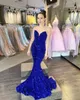 Sparkle Sexy Mermaid Avondjurken 2022 Lange lovertjes Sweetheart Prom-jurken voor Formele Party Vestidos Largos Fiesta Miss Lady Pageant Cocktail Backless 2K22