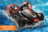 JJRC Q86 2-in-1 Amphibious Remote Control Hovercraft Boat RC Stunt Drift Car - Red