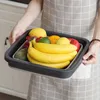 Seau pliant portable Bassin pliable Pêche Camping Lavage de voiture Légumes et fruits Accueil Cuisine Nettoyage 210423