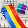 40 mm 24 ans / rouleau Ribbons en satin pour l'artisanat Bow à la main enveloppant la fête de mariage.