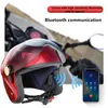 Capacete de motocicleta Solar Smart Bluetooth Locomotive Half Helmets Fan Electric Vehicle Set Off Road Motocross Motos Atv Cross 2889