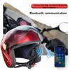 Motorcycle Helmet Solar Smart Bluetooth Locomotive Half Helmets Fan Electric Vehicle Set Off Road Motocross Motorcycles Atv Cross 278q