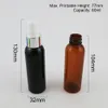 2022 Nowy 50 x 60 ml Amber Black Blue Green Clear Białe Pet Plastikowe butelki rozpylające Pusty Wkład 2 Oz Pompa Mgła Perfumy Travel