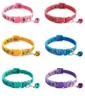 Lollipop Pets Collars Nylon Small Dog Adjustable Puppy Bell Snap Buckle Kitten Cat Collar Six Colors 6 color Pet Supplies DB995